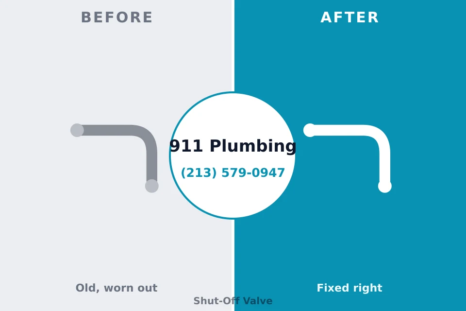 Before and after: plumbing repair Brownsville, KY